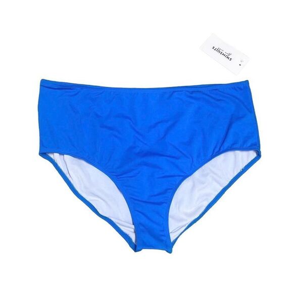 Swimsuits For All Blue Bikini Bottom Size 20 NWT - Picture 1 of 5